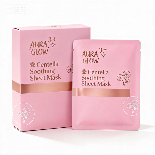 Aura Glow Centella Sheet Mask | Lightweight Face Mask for Daily Skin Comfort